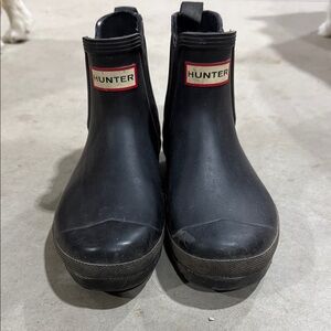 Hunter Classic Black Ankle Boots